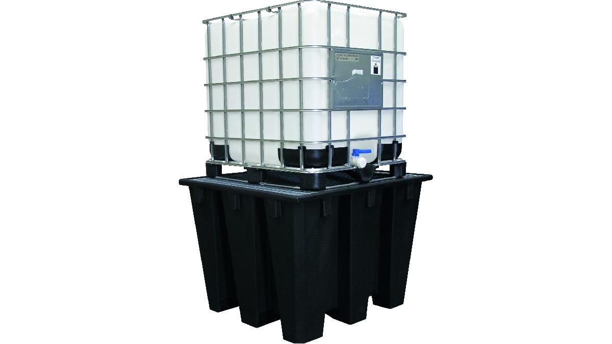 BAC+DE+RETENTION+POLYETHTL.1100L+EMBOITABLE+AVEC+CAILLEBOTTI+ACIER