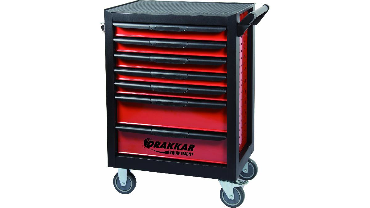 SERVANTE+ROUGE+7+TIROIRS