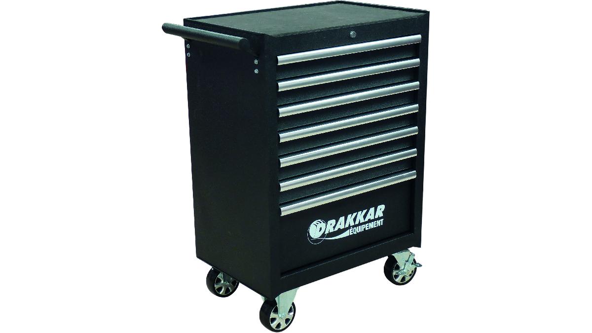 SERVANTE+D%27ATELIER+NOIRE+7+TIROIRS+ARGENT