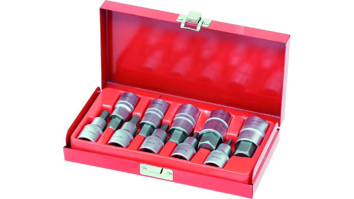 COFFRET+10+EMBOUTS+ET+DOUILLES+HEX.+1%2F2%22+4+%C3%A0+19MM