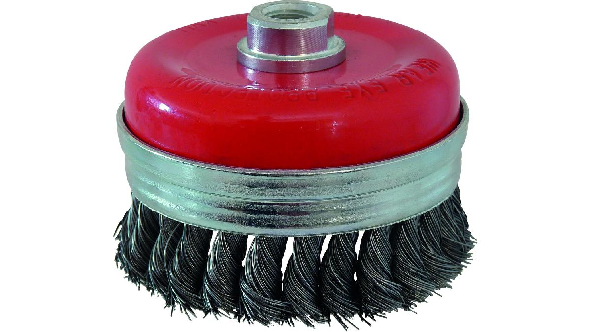 BROSSE+CONIQUE+D.100+M14+FIL+0.50+ACIER+TORSADE