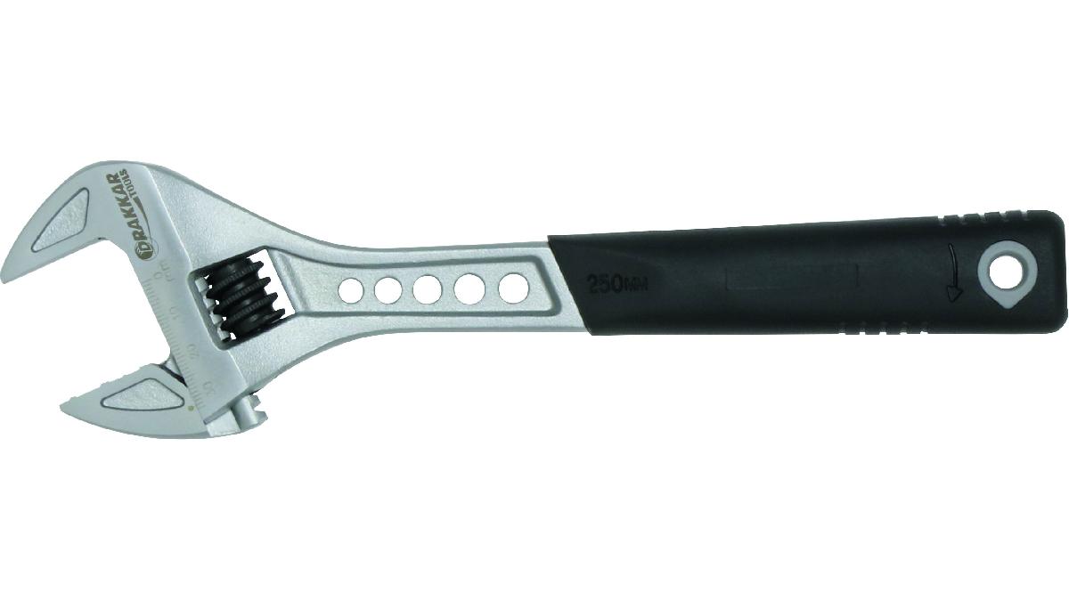 CLE+A+MOLETTE+10%22+250MM+MANCHE+ANTI-DERAPANT