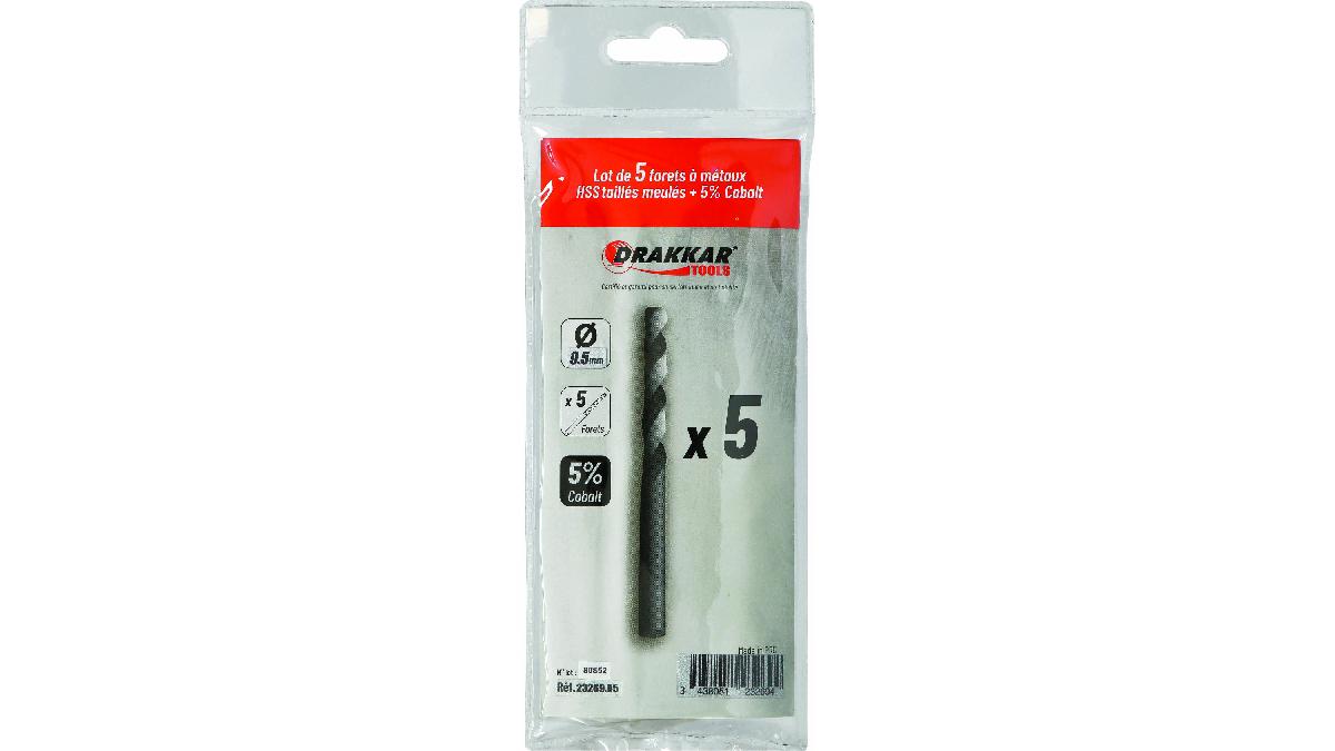 LOT+5X23269++FORET+COBALT+DIN+338+DIAM+9.5