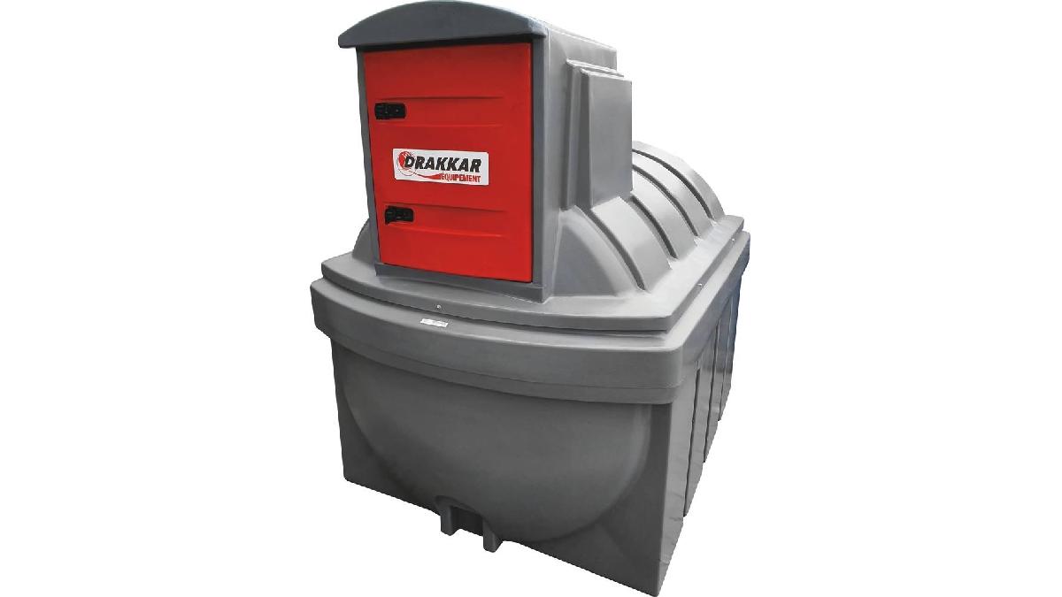 CUVE+STOCKAGE+FUEL+PEHD+DP+2500L+STATION+AVEC+FILTRE+230V+56L%2FMN