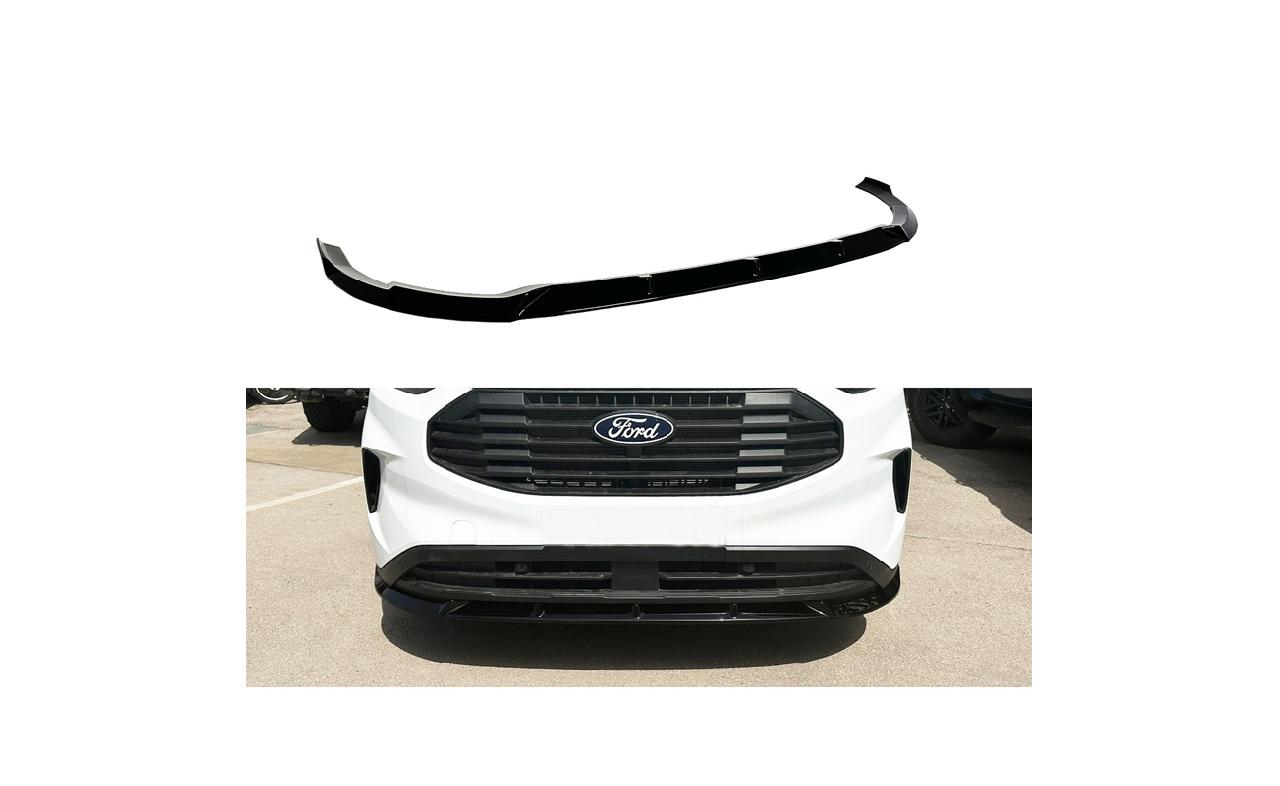 SPOILER AVANT LÈVRE PARE-CHOCS NOIR BRILLANT POUR FORD TRANSIT CUSTOM 2018