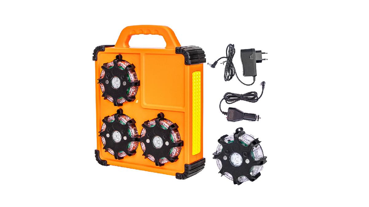 M-TECH+6PACK+SMART+SEQUENTIAL+LED+ROAD+FLARES