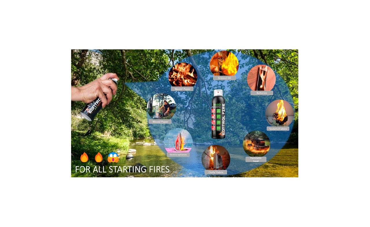 Spray Extincteur CONTROL FIRE 200ml - L'Entrepôt Du Bricolage